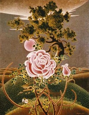 Landschaft mit Rosen