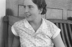 Eine Frau : Portraitaufnahme einer Frau.