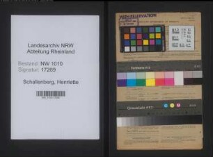 Entnazifizierung Henriette Schallenberg , geb. 04.10.1900 (Studienraetin)