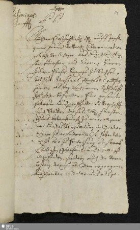 Praeliminar-Schrifft 9. May 1715