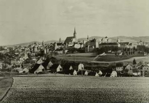 Bautzen, Stadtansicht von der "Hummel" von Nordwesten