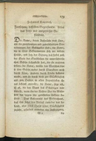 Zehntes Kapitel. Fortsetzung desselben Gegenstands