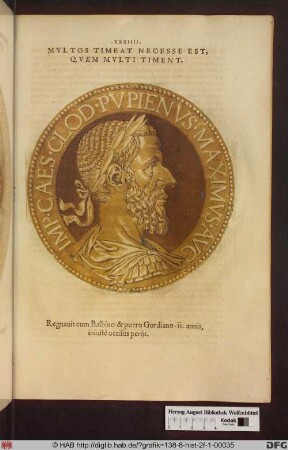 Marcus Clodius Pupienus Maximus.