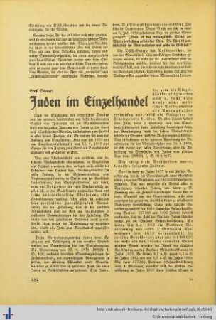 Juden im Einzelhandel.