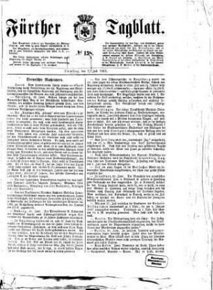 Fürther Tagblatt : General-Anzeiger für Fürth und Umgegend. 1865, 7/12