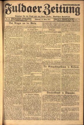 Ausgabe vom Mittwoch, den 23. März 1927.
