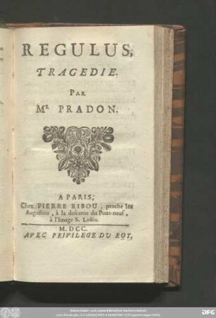 Regulus : Tragedie