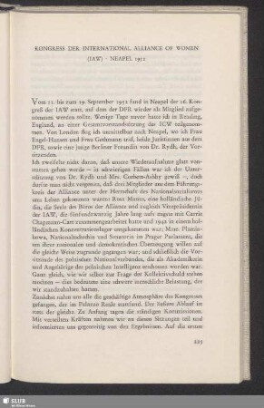 Kongress Der International Alliance Of Women (IAW) · Neapel 1952
