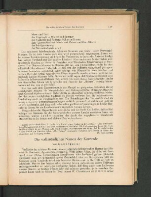 Die volkstümlichen Namen der Kornrade