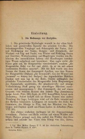 Ausgewählte Tragödien des Euripides, 1. Medea