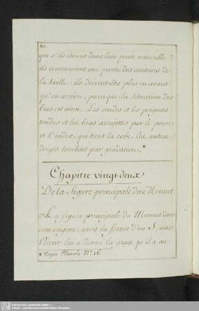 Chapitre vingt-deux. De la figure principale du Menuet