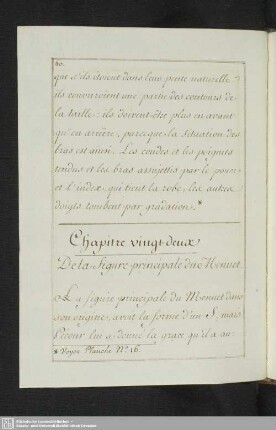 Chapitre vingt-deux. De la figure principale du Menuet
