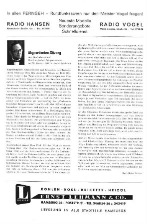 Abgeordneten-Sitzung