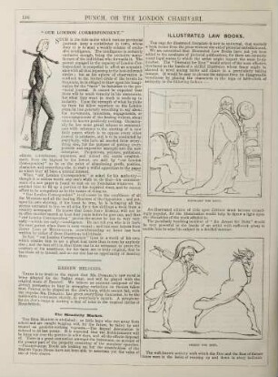 "Our London correspondent"; Illustrated law books