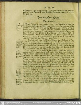 Das vierzehnte Capitel. Von Ungarn