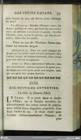XVIII. Dix-Huitieme Entretien