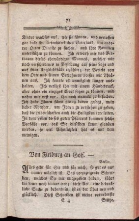 Von Fielburg an Golf. ---