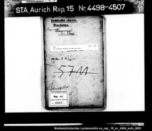 Die Kruggeldeinnahmen aus dem Amt Esens