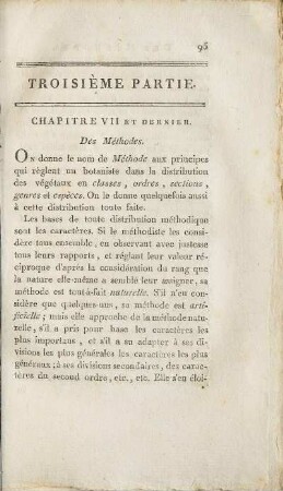 Troisième Partie.