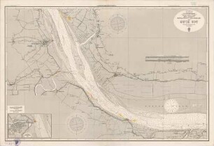 247 Nordsee; deutsche Küste. Die Elbe von Brunsbüttel bis Krautsand. Hafen von Glückstadt