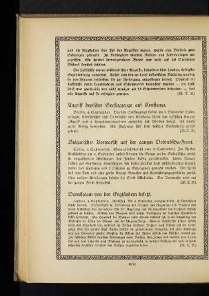 Bulgarischer Vormarsch auf der ganzen Dobrudscha=Front.