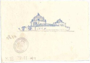 Pfann, Paul; Nürnberg; Landesausstellung 1906, Kunstausstellungsgebäude - Perspektive