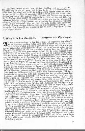 3. Kämpfe in den Argonnen. - Bauquois und Champagne.