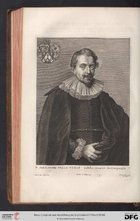 Alexandre Della-Faille, ancien gentil-homme, echevin de la ville d'Anvers