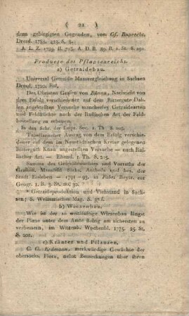 II) Producte des Pflanzenreichs.