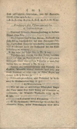 II) Producte des Pflanzenreichs.