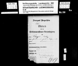 Prager, Sally; Kaufmann, Inhaber der Haus- und Küchengerätehandlung S. Prager *28.09.1893 Prager, Johanna geb. Sichel 1940 ausgewandert in die USA Wohnort: Bad Mergentheim
