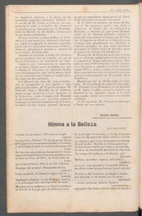 Himno a la belleza : Baudelaire