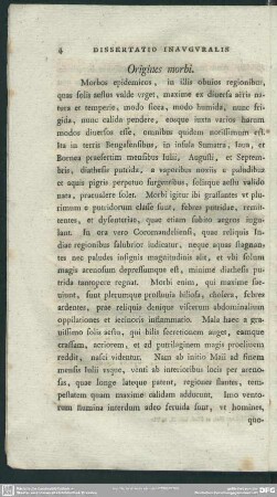 Origines morbi