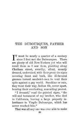 The Dubourques, Father And Son