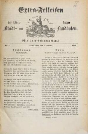 Extra-Felleisen : belletristische Beilage zum Würzburger Stadt- und Landboten, 1879 = Jg. 32
