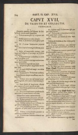 Caput XVII. De Tributis Et Collectis.