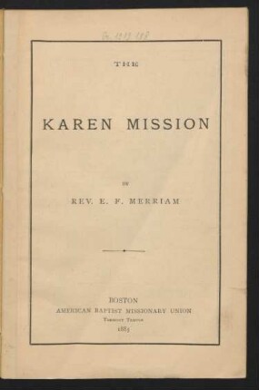 The Karen mission