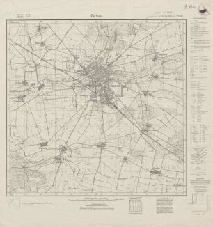 4038 (alte Nr.: 2240) Zerbst, Meßtischblatt (4cm - Karte)