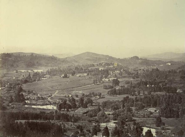 Paysage vu du jardin botanique