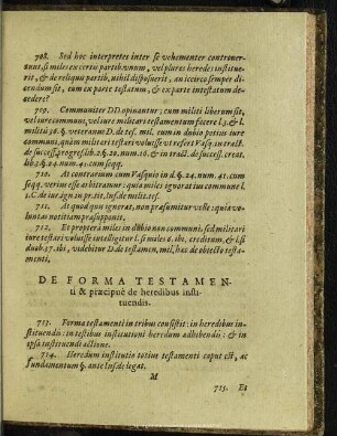De Forma Testamenti & praecipue de heredibus instituendis