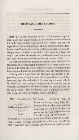 Résistance des fluides.