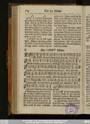 Der LXXXV Psalm.