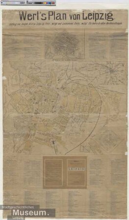 Werls Plan von Leipzig