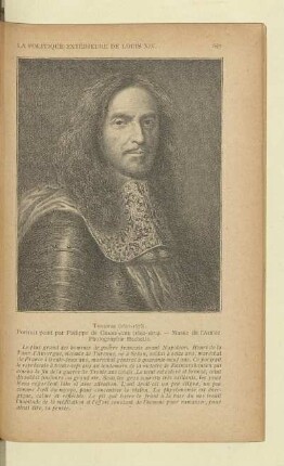 Turenne (1611 - 1675). Portrait peint par Phillipe de Champagne (1602 - 1674). Musée de l'Armée Photographie Hachette