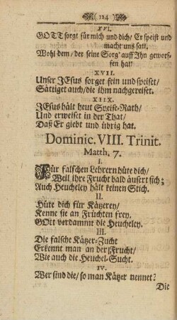 Dominic. VIII. Trinit. Matth. 7.