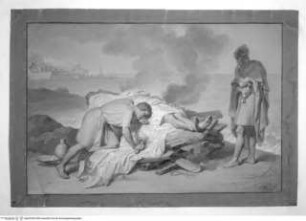 Concorso Accademico 1842, Seconda Classe: Bestattung des Pompeius, premio ex-aequo