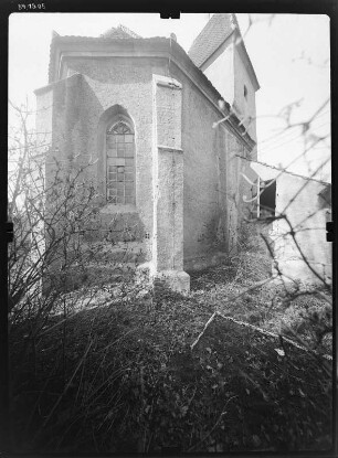Schkeuditz-Wolteritz. Pfarrkirche (Erweiterung um 1500). Chor von Nordosten
