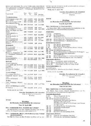 Mitteilung des Deutschen Zentralinstituts für Lehrmittel : 80/63 vom 10. Juli 1963 ; [Mitteilungen]