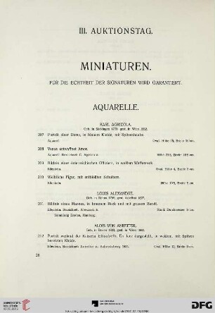 Miniaturen (Nr. 207-343)