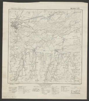 Topographische Karte von Bayern 1:25 000, 676. Mühldorf